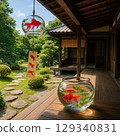風鈴與金魚缸的風景 129340831