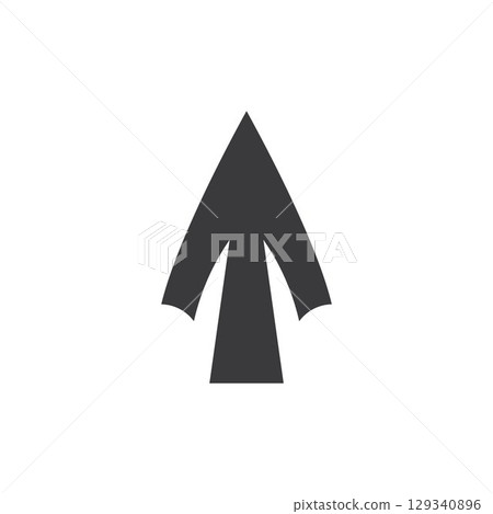 Spear logo vector design template 129340896