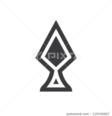 Spear logo vector design template 129340907