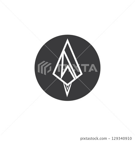 Spear logo vector design template 129340910