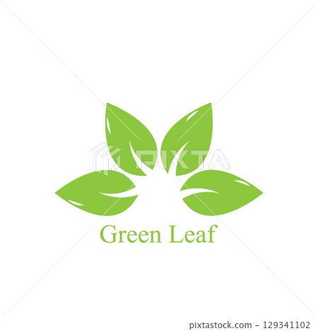 Logos of green Tree leaf ecology nature element vector 129341102