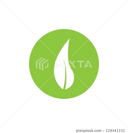 Logos of green Tree leaf ecology nature element vector 129341131