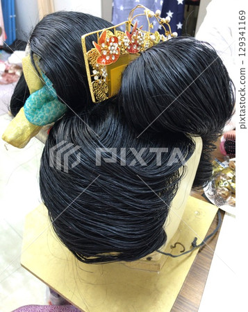 Wig, Japanese hairstyle, Takashimada, wedding, bride, Japanese dance Wig, Japanese hairstyle, Takashimada, wedding, bride, Japanese dance 129341169