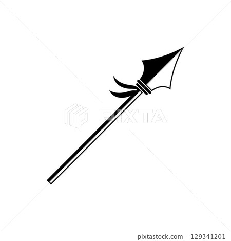 Spear logo vector design template 129341201