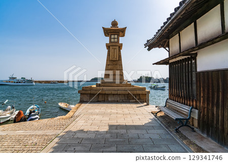 《廣島縣》夜燈/富之浦港 《廣島縣》夜燈/富之浦港 129341746