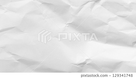 Paper White Crumpled Background Old Vintage Letter Grey Wrinkle Sheet Dirty Crease Page Design Letter Torn Parchment Craft Grunge Kraft Pattern Rough Canvas Brown Page Aged Texture Mockup Cardboard. 129341748