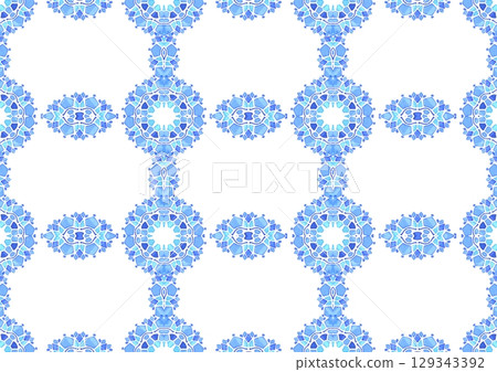 Blue and light blue mandala pattern wallpaper Blue and light blue mandala pattern wallpaper 129343392