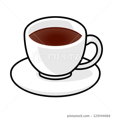 simple coffee cup illustration 129344068
