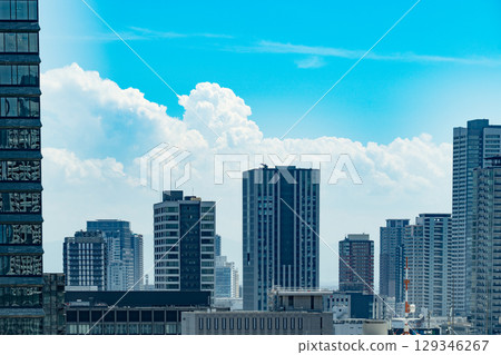 Osaka Yodoyabashi cityscape 129346267