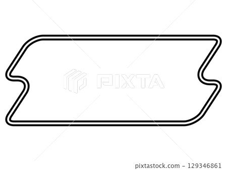 Black horizontal simple heading frame 129346861