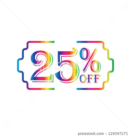 25% Off Rainbow Discount Coupon Promo Code 129347271