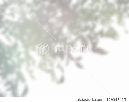 牆上倒映著樹影的背景材料 牆上倒映著樹影的背景材料 129347415