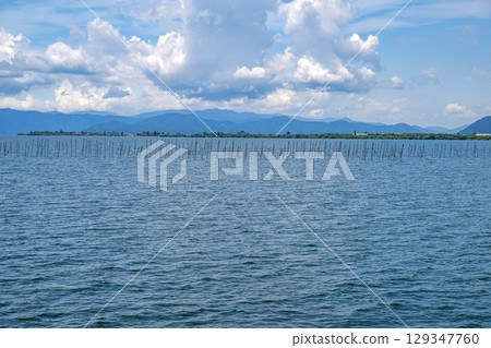 Lake Biwa scenery Pearl farm Lake Biwa scenery Pearl farm 129347760