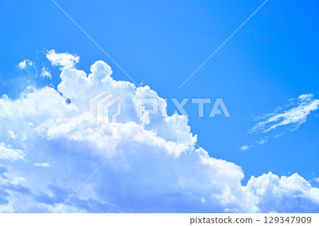 Blue sky and cloud image 129347909