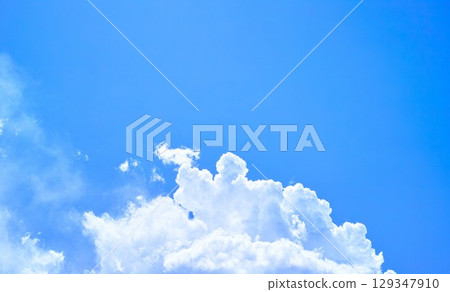 Blue sky and cloud image 129347910