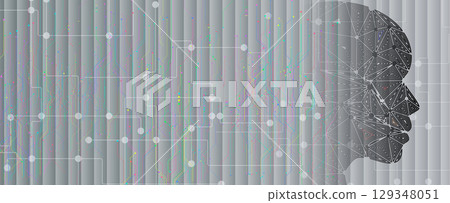 Abstract futuristic technology and science background 129348051