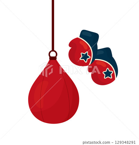 boxing equipment set boxing equipment set 129348291