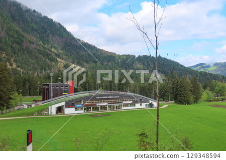 Nordic Arena Dobbiaco / Toblach for cross-country ski and climbing in Lago, Dobbiaco, Italy. May 14, 2025 Nordic Arena Dobbiaco / Toblach for cross-country ski and climbing in Lago, Dobbiaco, Italy. May 14, 2025 129348594