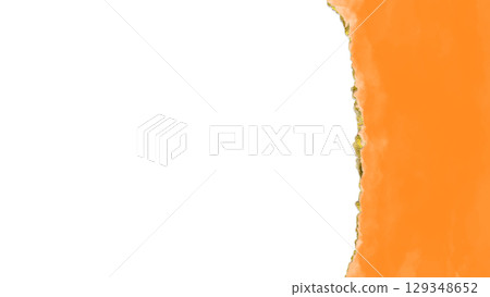 水彩和金色邊框橙色 129348652