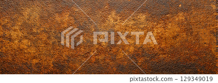 Oxidized metal plate, dramatic rust color gradient Oxidized metal plate, dramatic rust color gradient 129349019