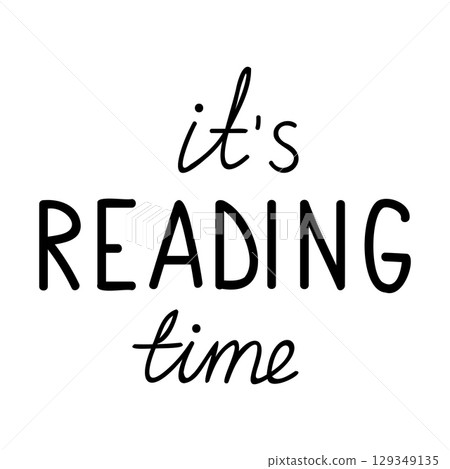 It's reading time lettering.  129349135