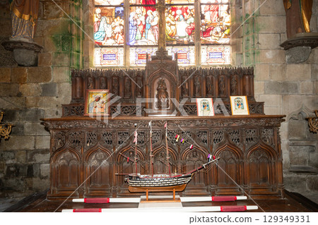 Saint-pol-de-Leon cathedral, brittany, france Saint-pol-de-Leon cathedral, brittany, france 129349331