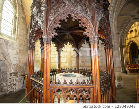 Saint-pol-de-Leon cathedral, brittany, france 129349342