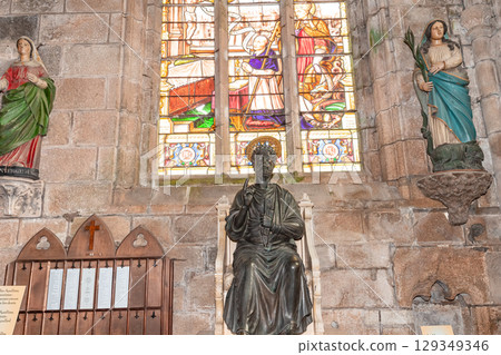 Saint-pol-de-Leon cathedral, brittany, france Saint-pol-de-Leon cathedral, brittany, france 129349346