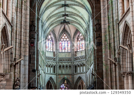 Saint-pol-de-Leon cathedral, brittany, france 129349350