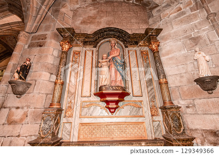 Saint-pol-de-Leon cathedral, brittany, france Saint-pol-de-Leon cathedral, brittany, france 129349366
