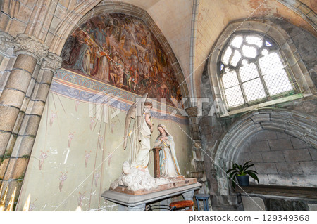 Saint-pol-de-Leon cathedral, brittany, france Saint-pol-de-Leon cathedral, brittany, france 129349368