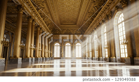 歐式宴會廳,沐浴在陽光下的空間 歐式宴會廳,沐浴在陽光下的空間 129349388