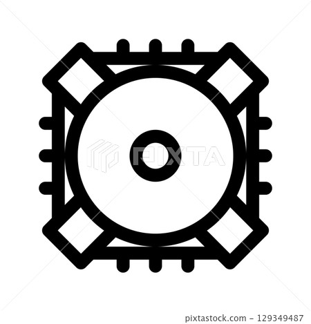 Sim racing steering wheel base icon. sim racing setup. Outline style. 48x48 px Sim racing steering wheel base icon. sim racing setup. Outline style. 48x48 px 129349487