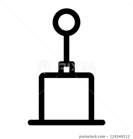 Sim racing gear shifter icon. Gear stick icon. sim racing gearbox. Outline style. 48x48 px Sim racing gear shifter icon. Gear stick icon. sim racing gearbox. Outline style. 48x48 px 129349512