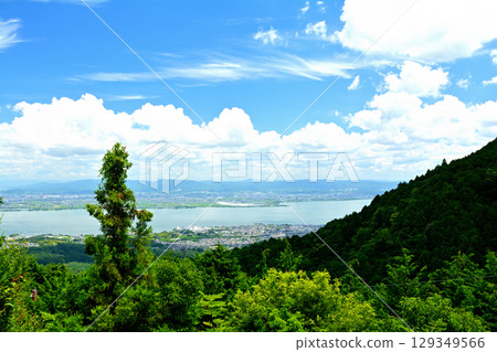 Mount Hiei and Lake Biwa Mount Hiei and Lake Biwa 129349566