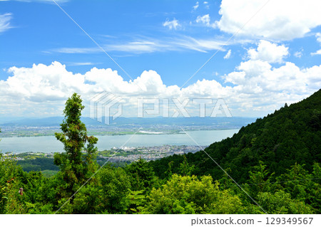 Mount Hiei and Lake Biwa Mount Hiei and Lake Biwa 129349567