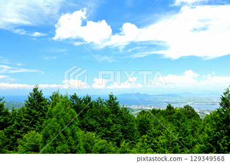 Mount Hiei and Lake Biwa 129349568