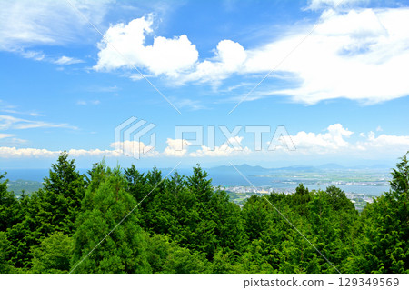 Mount Hiei and Lake Biwa Mount Hiei and Lake Biwa 129349569