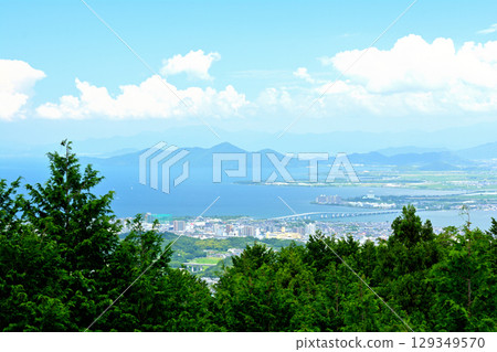 Mount Hiei and Lake Biwa Mount Hiei and Lake Biwa 129349570