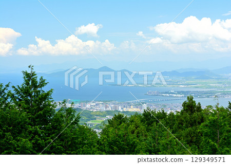 Mount Hiei and Lake Biwa Mount Hiei and Lake Biwa 129349571