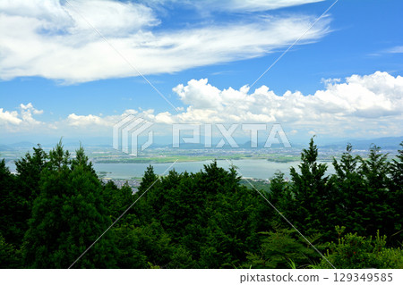 Mount Hiei and Lake Biwa Mount Hiei and Lake Biwa 129349585