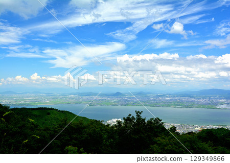 Mount Hiei and Lake Biwa Mount Hiei and Lake Biwa 129349866