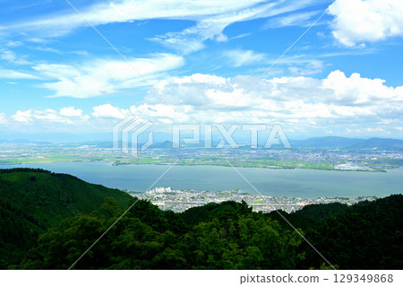 Mount Hiei and Lake Biwa Mount Hiei and Lake Biwa 129349868