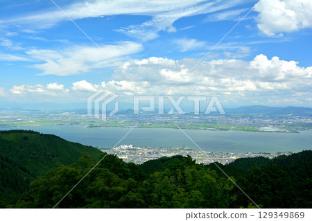 Mount Hiei and Lake Biwa Mount Hiei and Lake Biwa 129349869