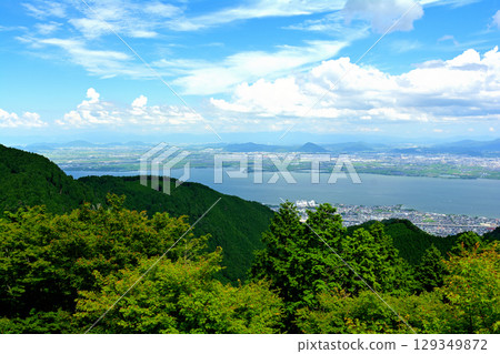 Mount Hiei and Lake Biwa Mount Hiei and Lake Biwa 129349872