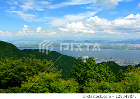 Mount Hiei and Lake Biwa Mount Hiei and Lake Biwa 129349873