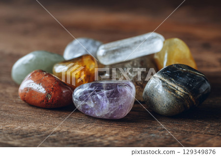 美麗的天然石材背景AI圖像 129349876