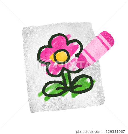 可愛的手繪插圖，適合著色書 129351067