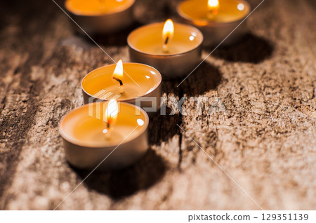 The candles bring a magical, almost mystical mood The candles bring a magical, almost mystical mood 129351139