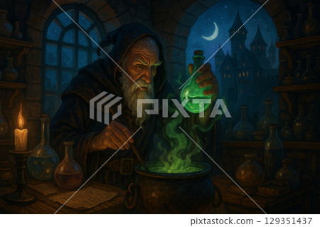 Fantastic illustration 129351437